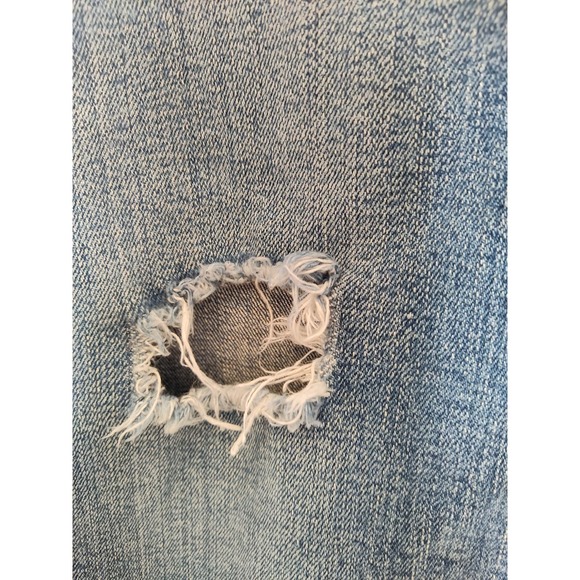 Marciano Vintage 90s Y2K Bootcut Distressed Detroyed Denim Jeans Size 32 - Picture 10 of 15